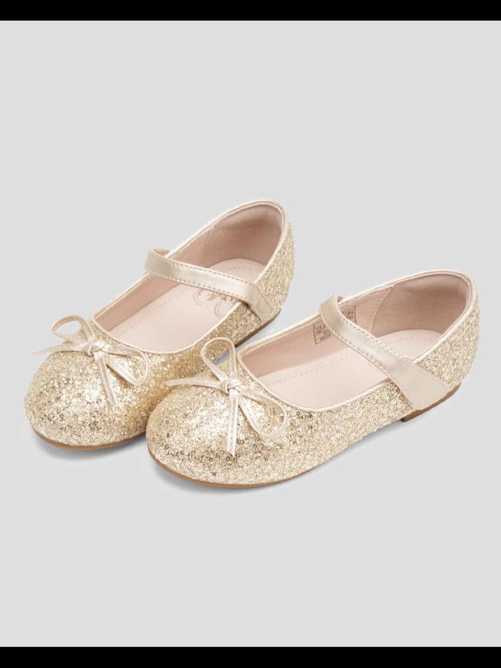 Stelle Girls' Sparkle Mary Jane Flats - Gold